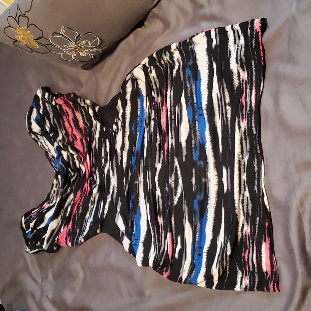 Bebe Striped Back Out Dress
